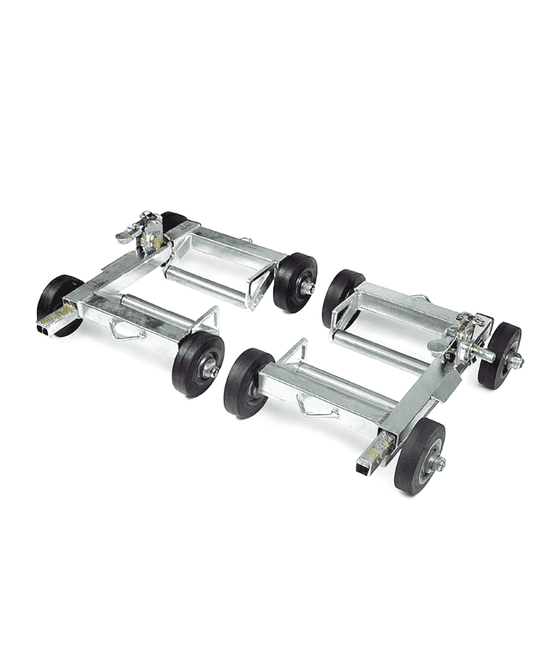 chariot dolly de fourière pour le dépannage et le remorquage de véhicules