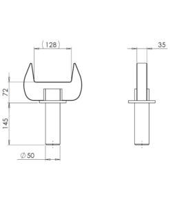 Fourche large, outillage de dépannage poids lourd. Idéal pour le dépannage et le remorquage poids lourd.