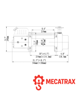 treuil électrique professionnel dimensions
