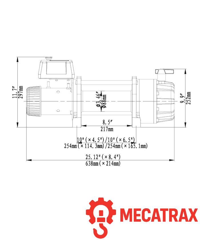 Treuil électrique industriel pour professionnel du transport de machine et du dépannage