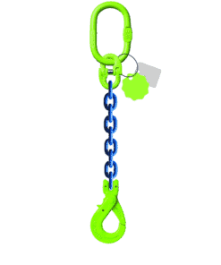 élingue de levage chaine 1 brin grade 100 crochet automatique