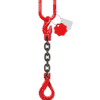 élingue de levage chaine 1 brin grade 80 crochet automatique et raccourcisseur
