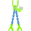 élingue de levage chaine 2 brins grade 100 crochets automatiques