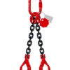 élingue de levage chaine 2 brins grade 80 crochets automatiques