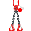 élingue de levage chaine 2 brins grade 80 crochet linguet
