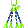 élingue de levage chaine 4 brins grade 100 crochets automatiques