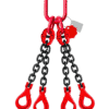 élingue de levage chaine 4 brins grade 80 crochets automatiques