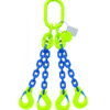 élingue de levage chaine 4 brins grade 100 crochet linguet