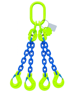 élingue de levage chaine 4 brins grade 100 crochet linguet