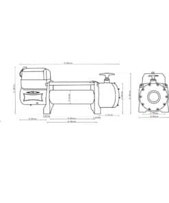 treuil électrique 12 V 24 V dragon winch truck